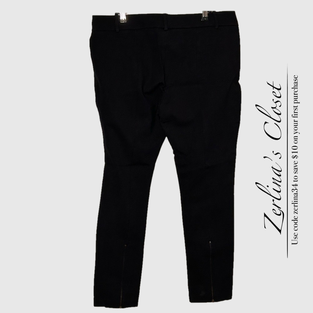 Ann Taylor Black Stretch Ankle Pants Size 14